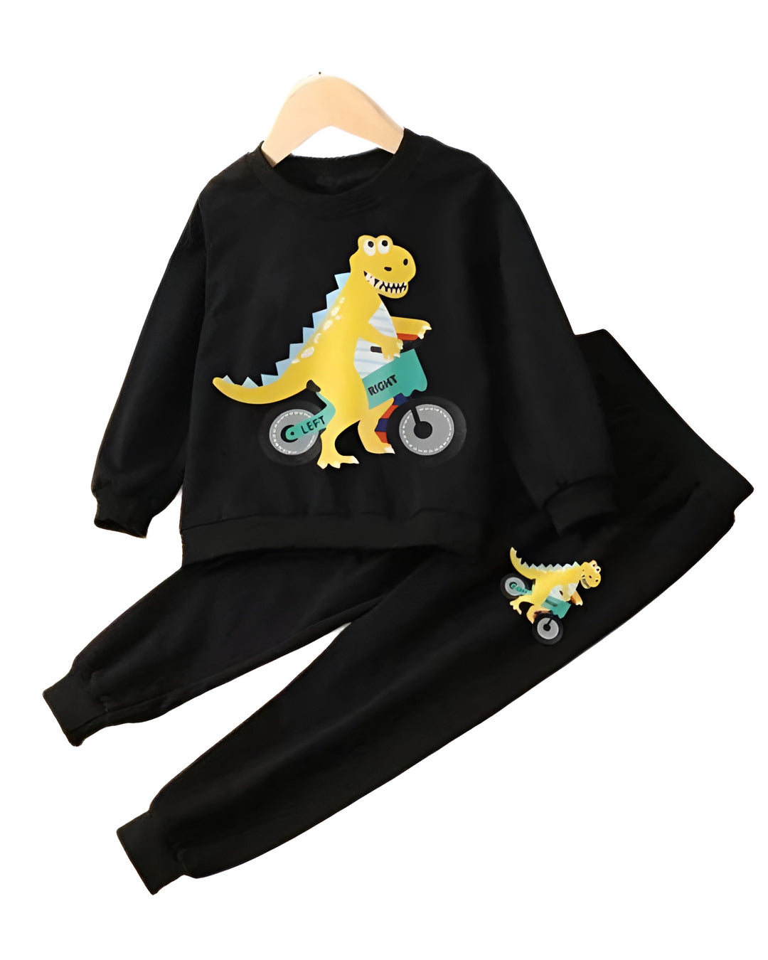 BLACK DINO FLEECE TRACKSUIT