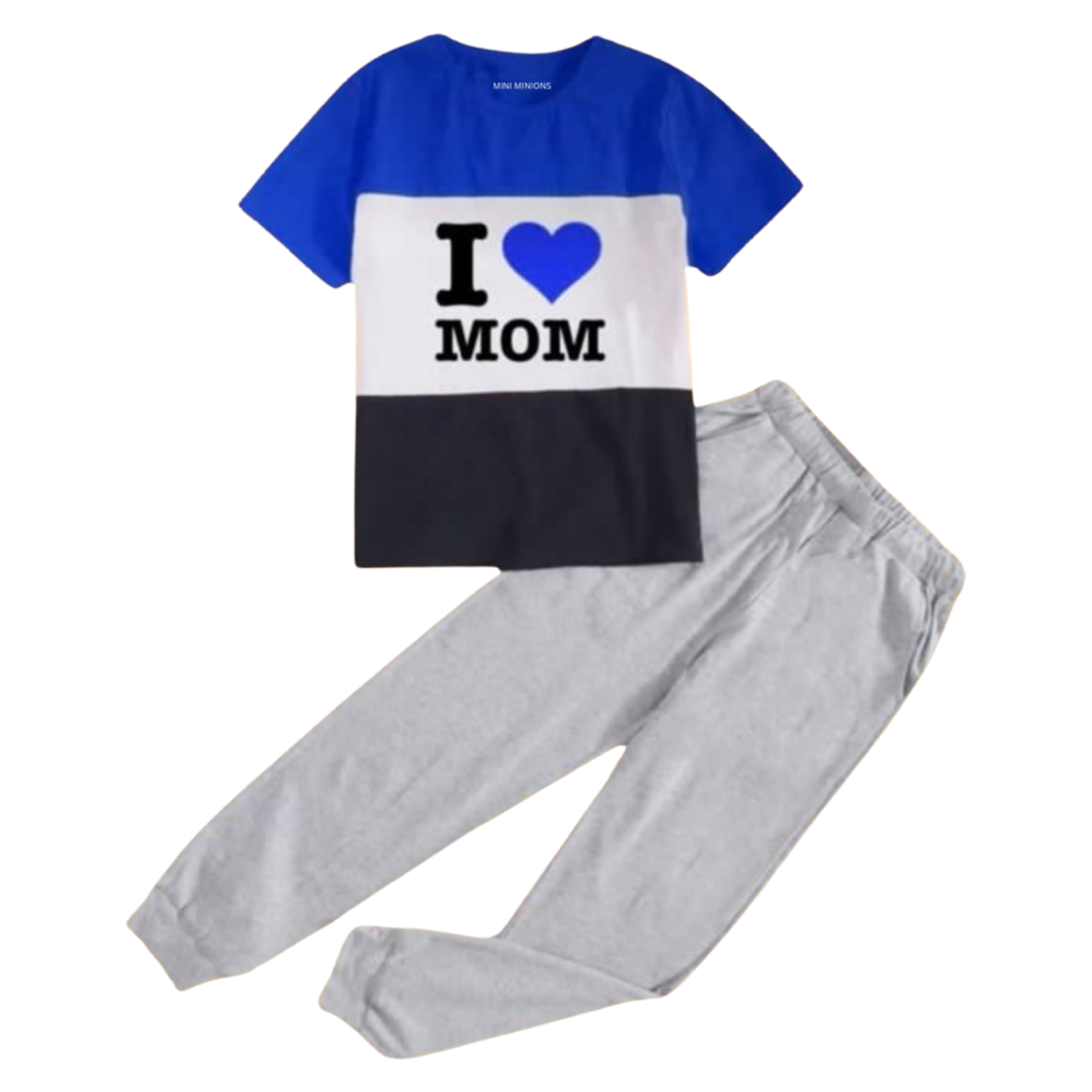 I LOVE MOM TROUSER SET