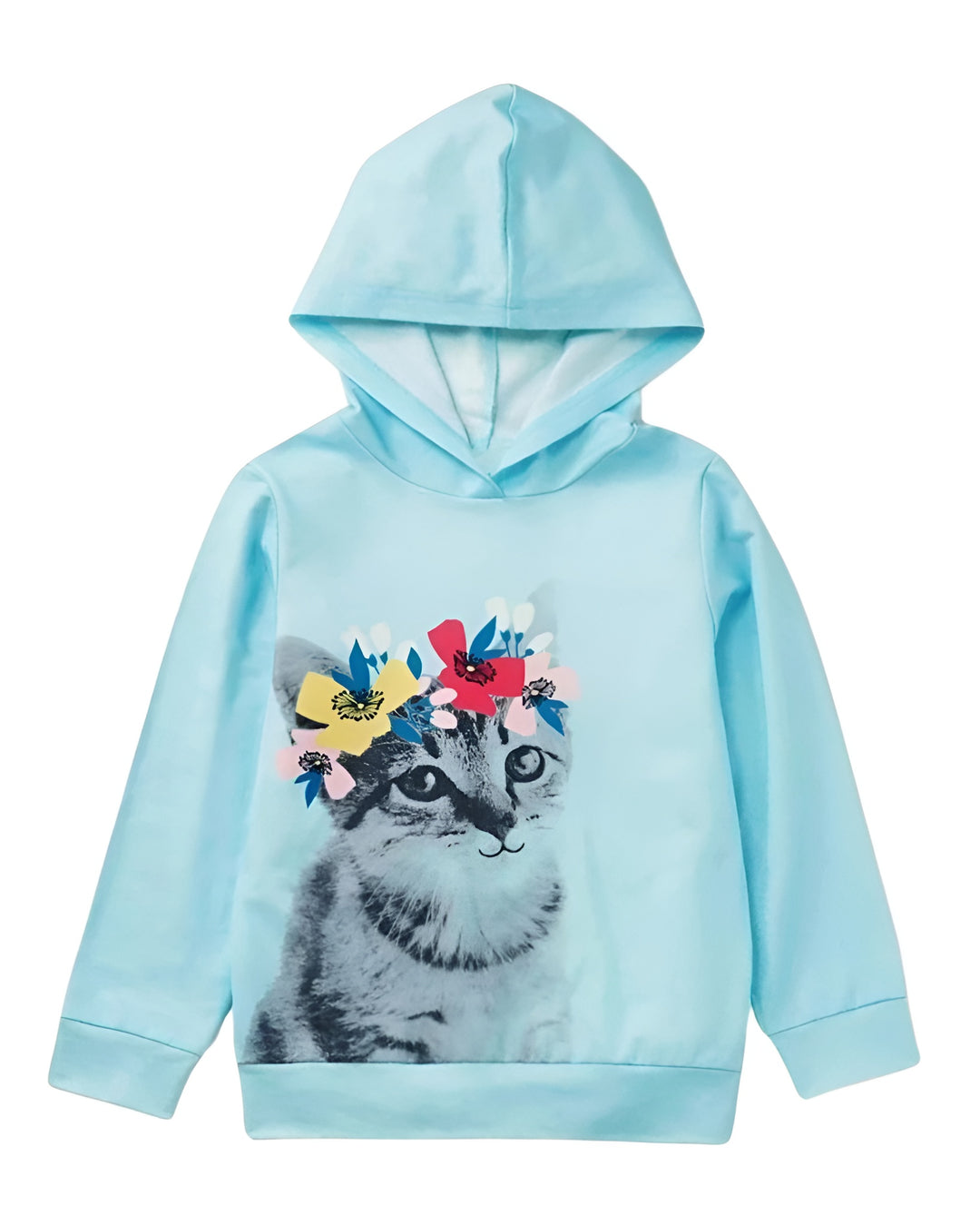 MINT CAT FLEECE HOODIE