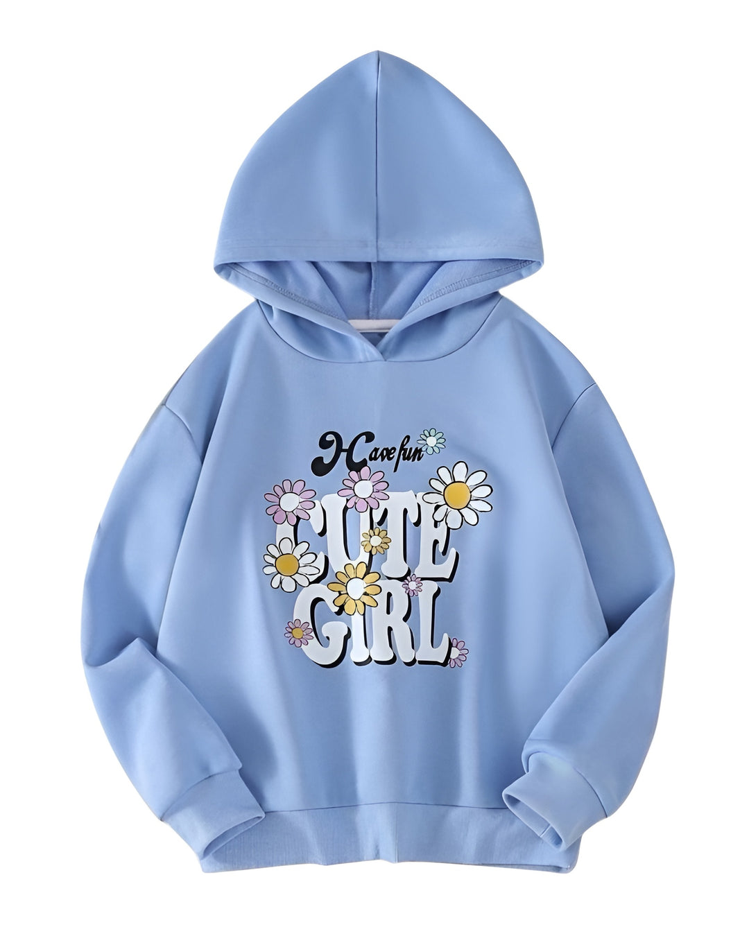 CUTE GIRL FLEECE HOODIE