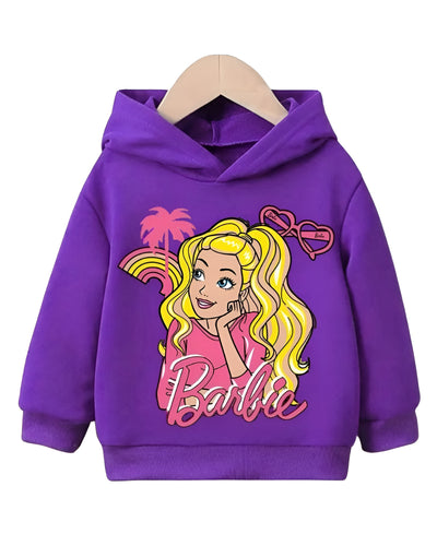 PURPLE BARBIE FLEECE HOODIE
