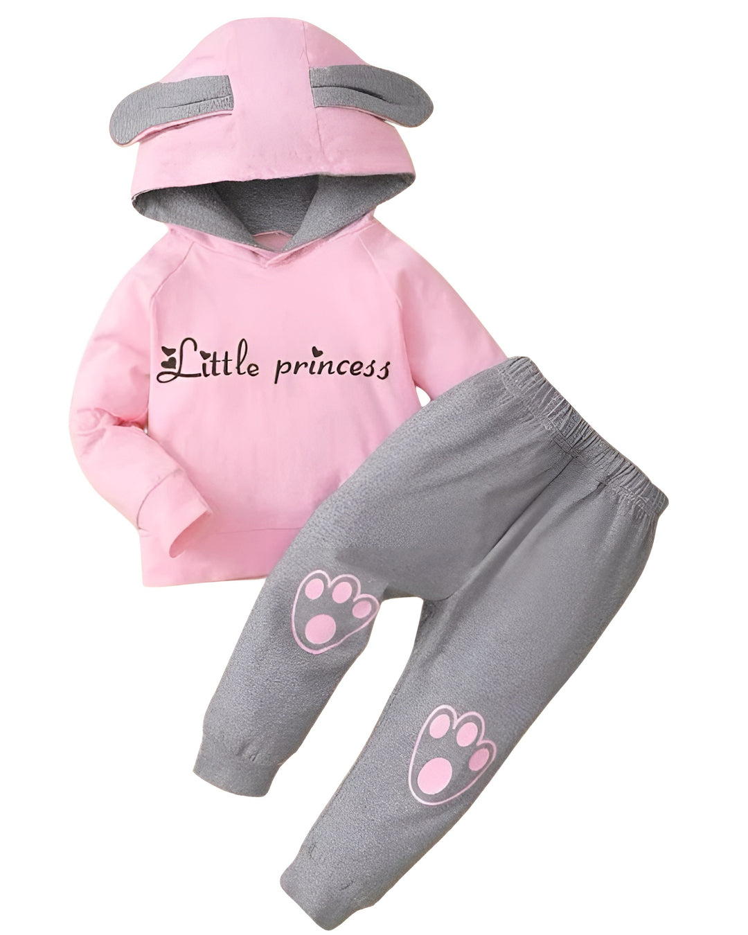 LITTLE PRINCESS FLEECE HOODIE PAIR
