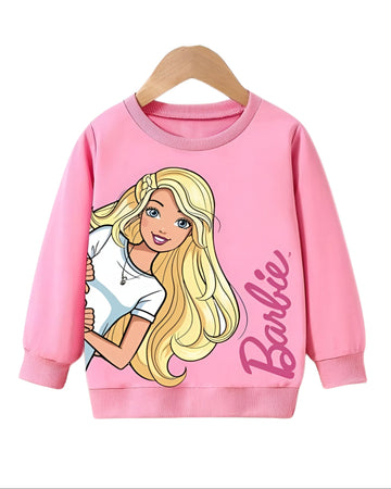 PINK BARBIE FLEECE SWEATSHIRT