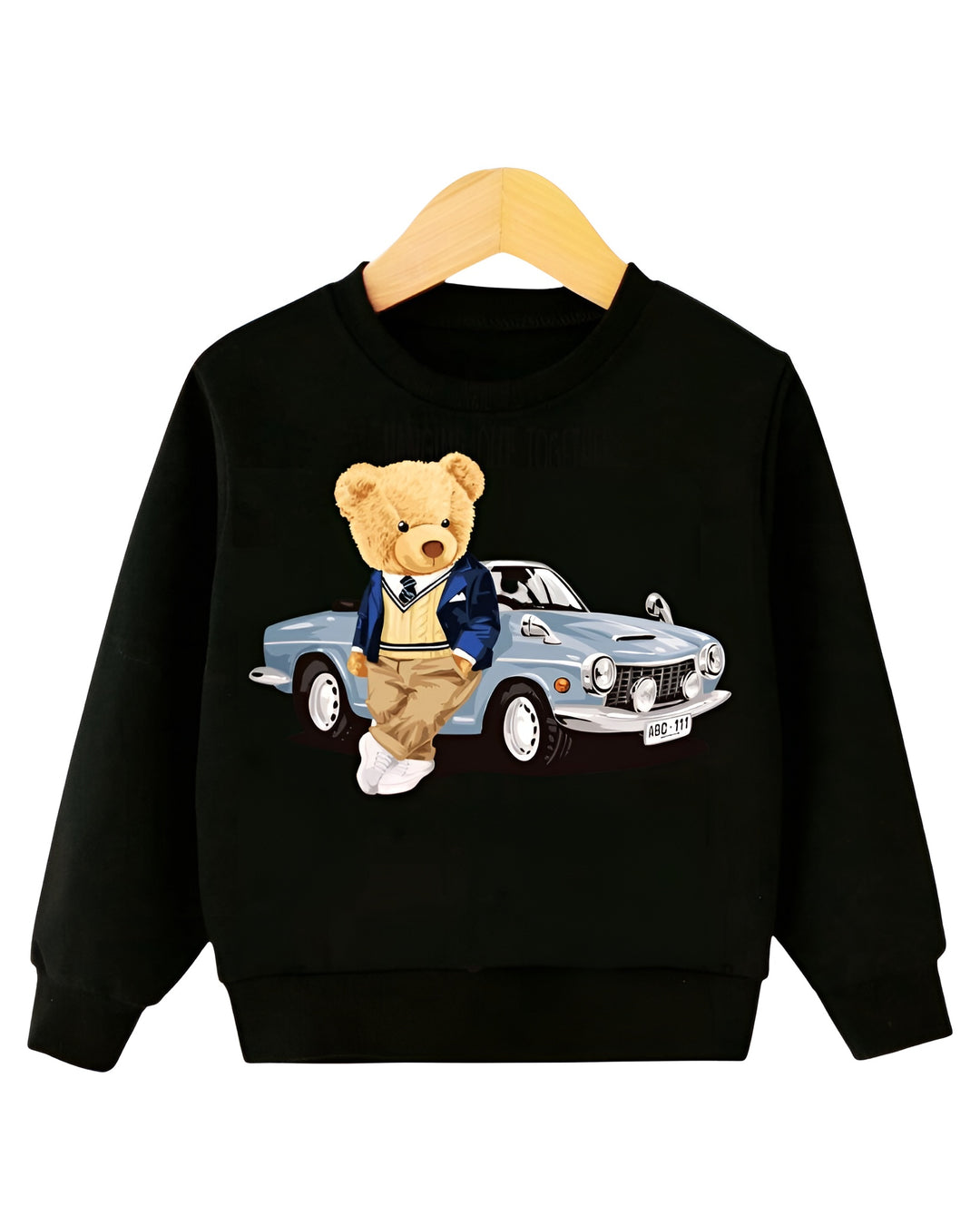 CAR BEAR FLEECE SWEATSHIRT