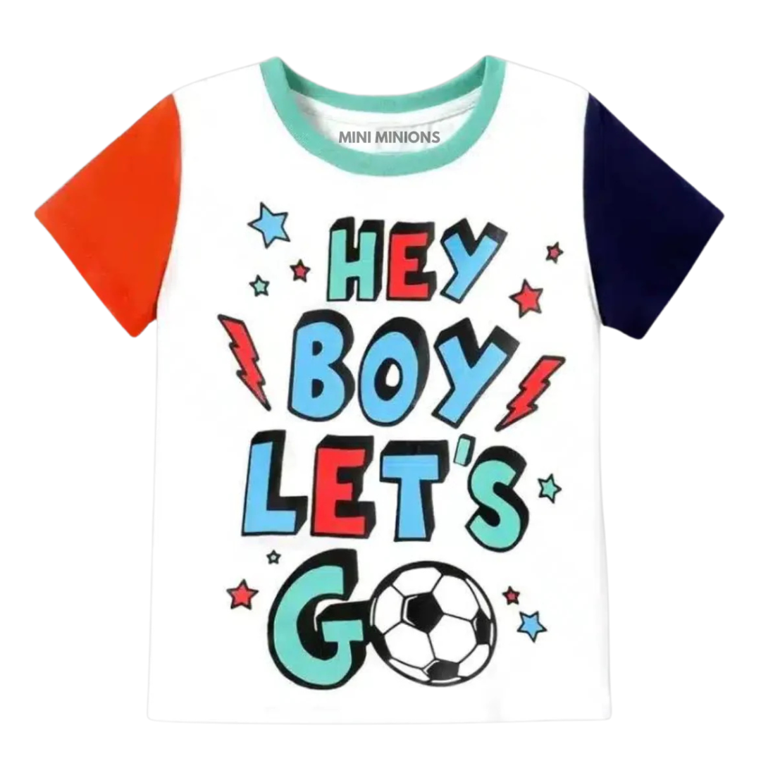 COLORFUL HEY BOY TEE