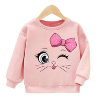 CUTE CAT FLEECE SWEATSHIRT