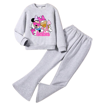 BESTIES WIDE LEG FLEECE TRACKSUIT