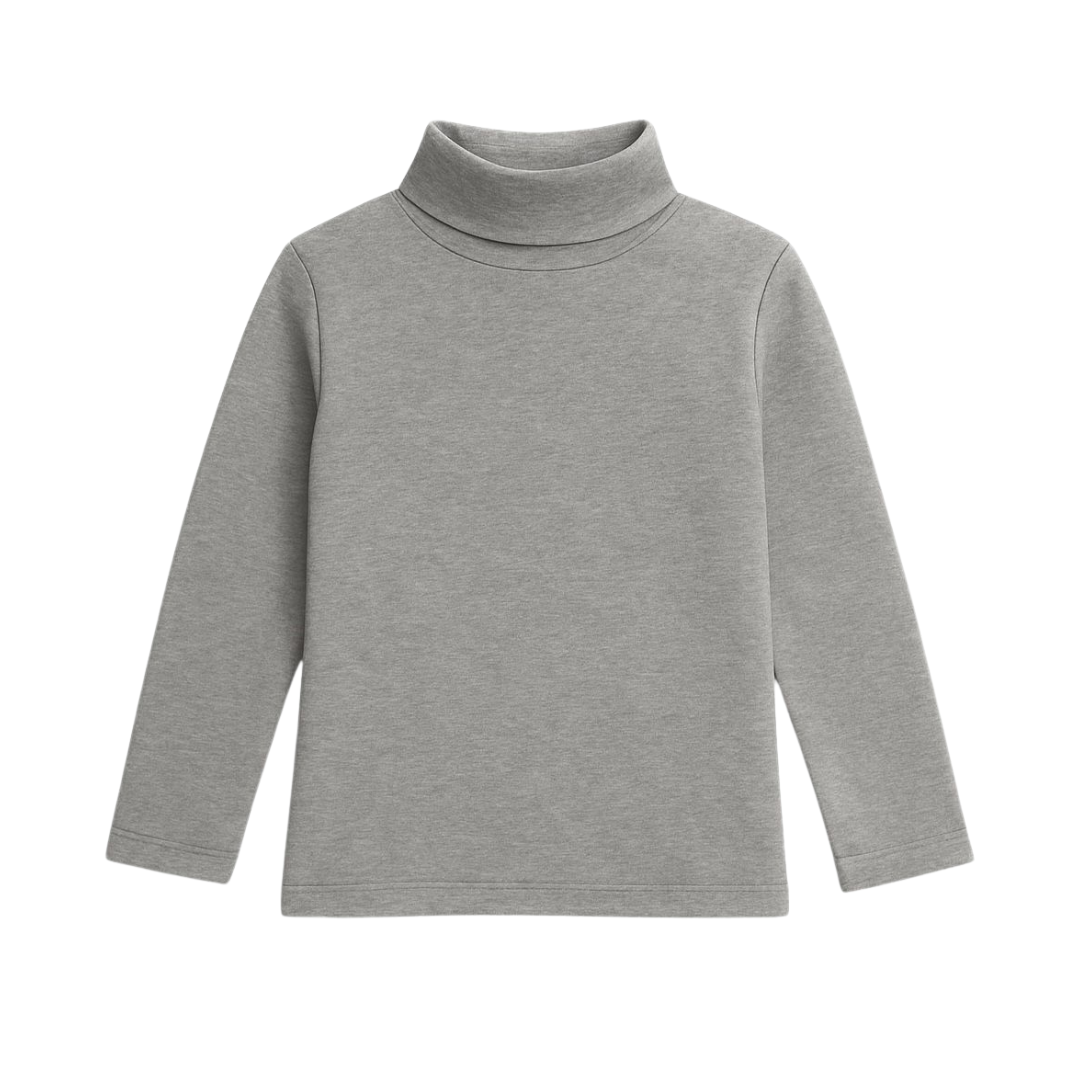 GREY CLASSIC FLEECE HIGH NECK