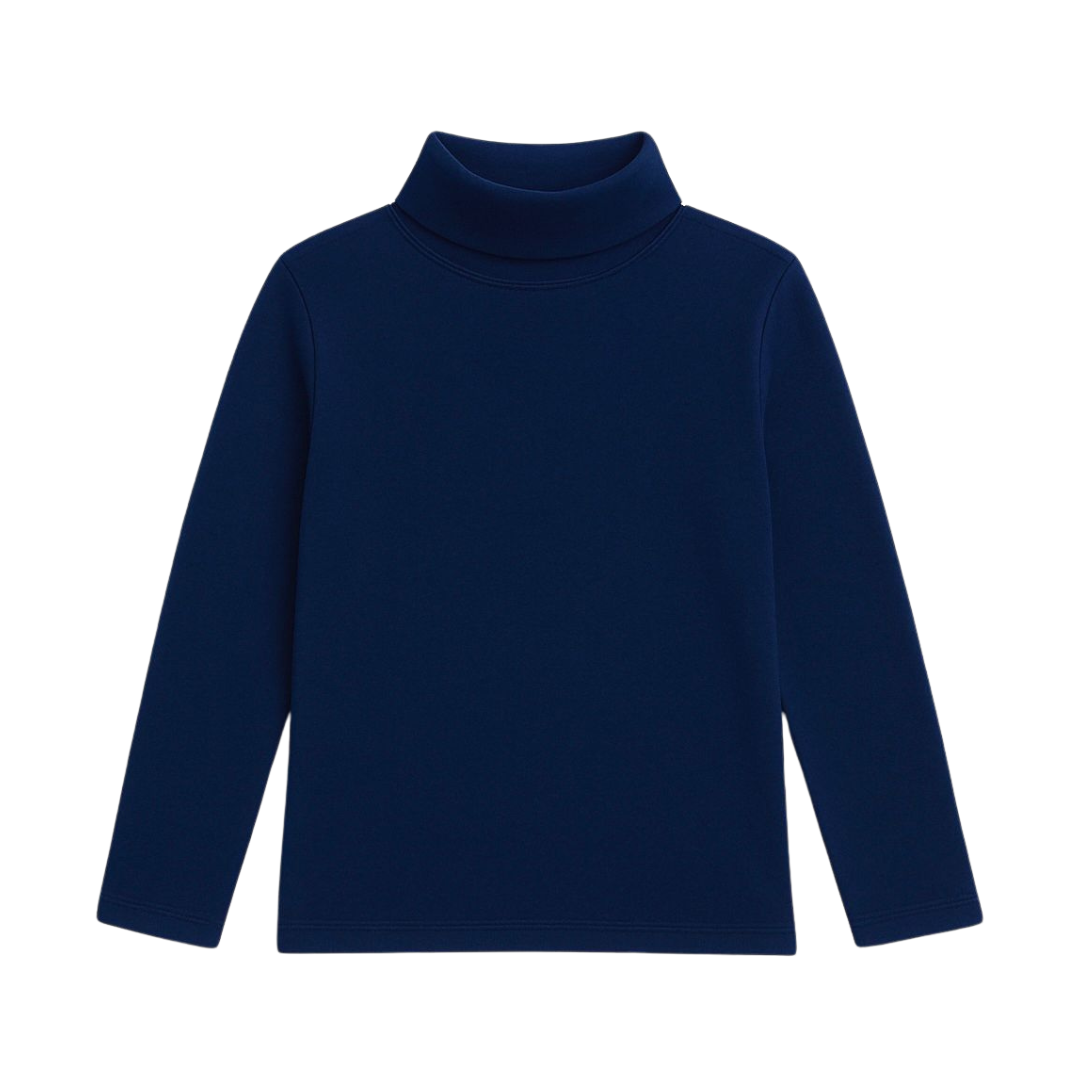 NAVY CLASSIC FLEECE HIGH NECK