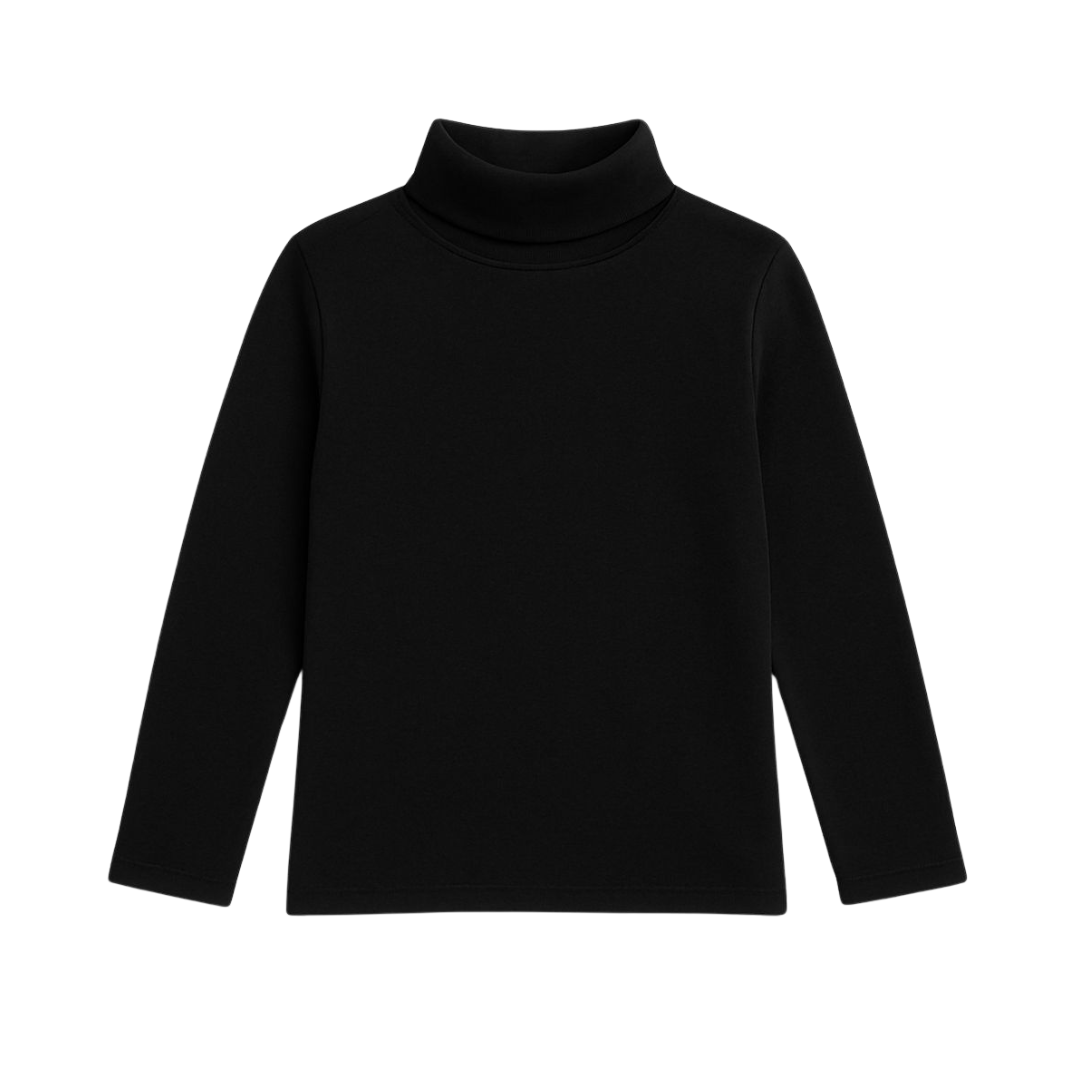 BLACK CLASSIC FLEECE HIGH NECK