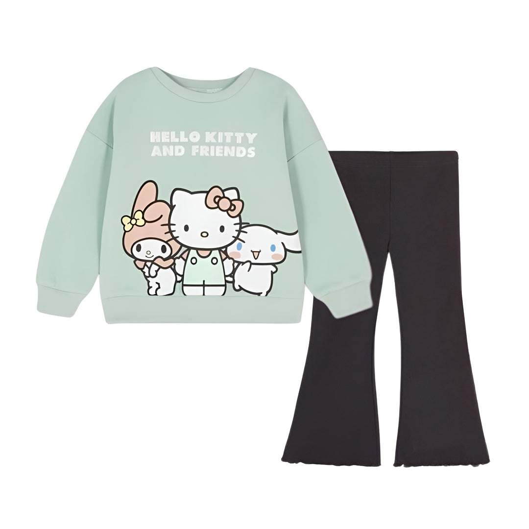HELLO KITTY WIDE LEG FLEECE TRACKSUIT