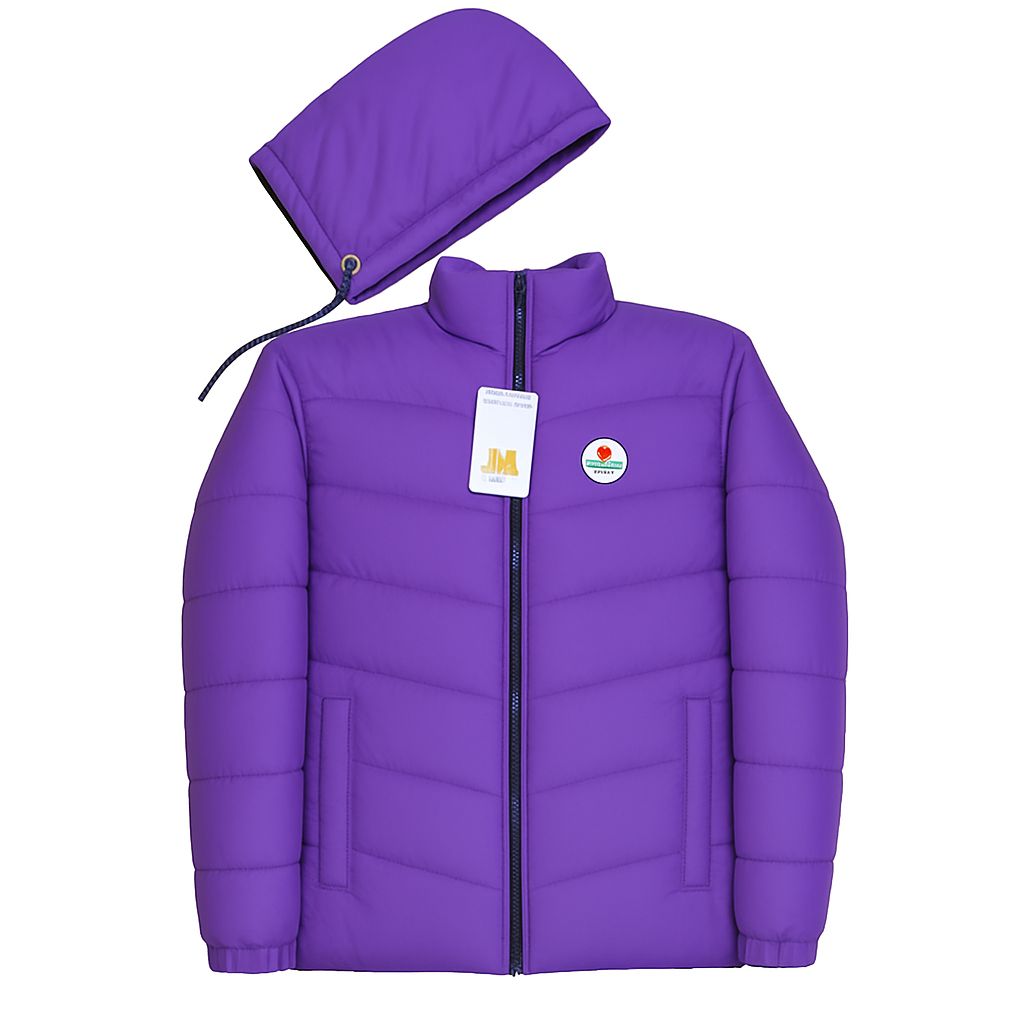 PURPLE PUFFER JACKET