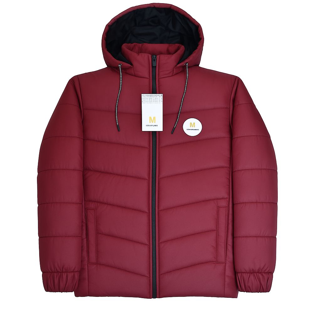 MAROON PUFFER JACKET
