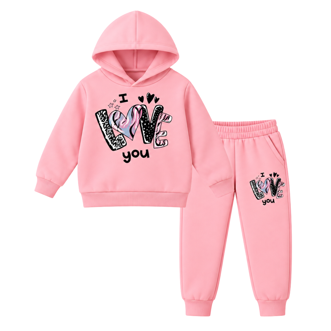 HEART FLEECE HOODIE PAIR