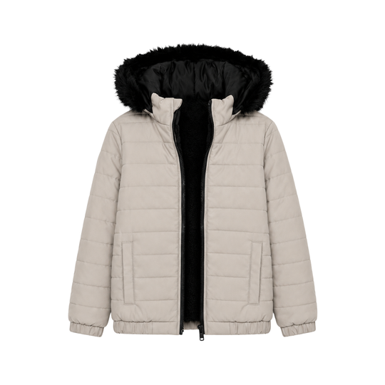 SKIN FUR PUFFER JACKET
