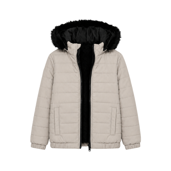 SKIN FUR PUFFER JACKET
