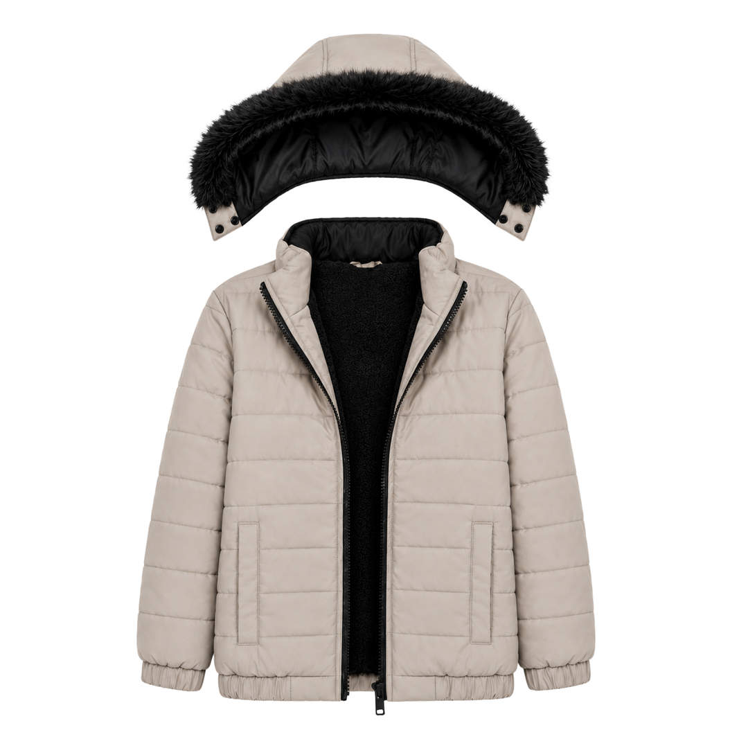 SKIN FUR PUFFER JACKET