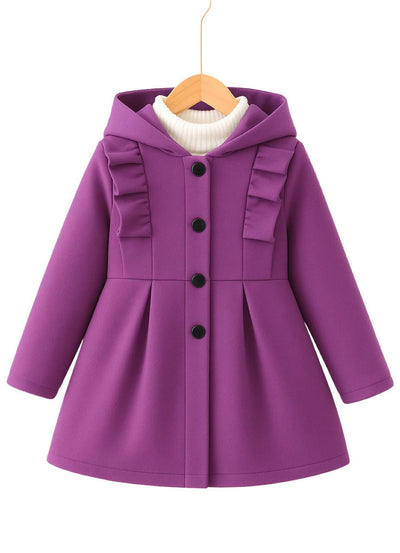 PURPLE FLEECE COAT