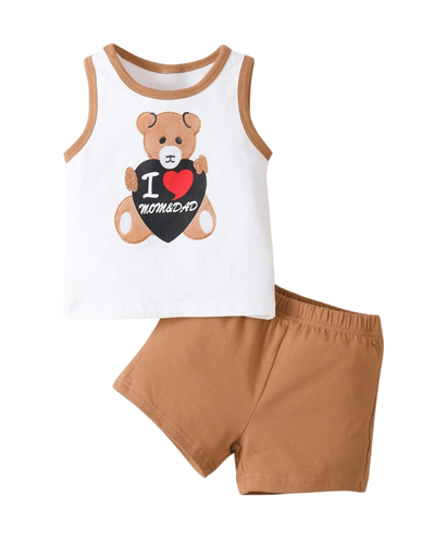 I LOVE MOM & DAD SANDO SET