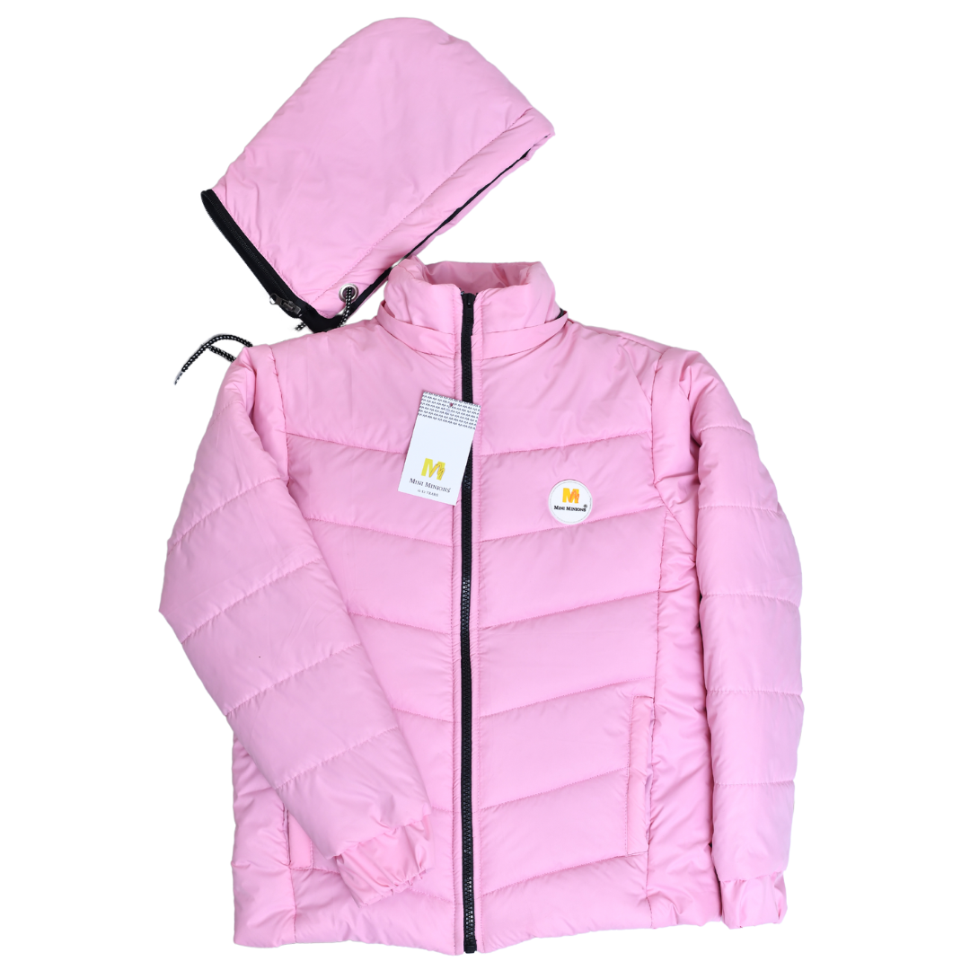 BABY PINK PUFFER JACKET