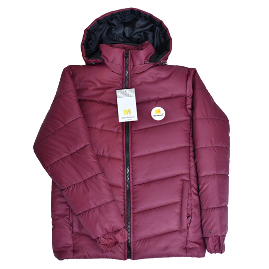 MAROON PUFFER JACKET