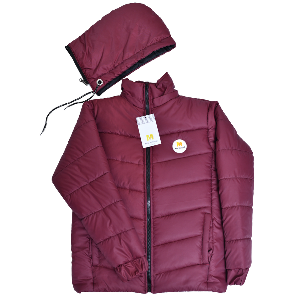 MAROON PUFFER JACKET