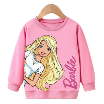 PINK BARBIE FLEECE SWEATSHIRT